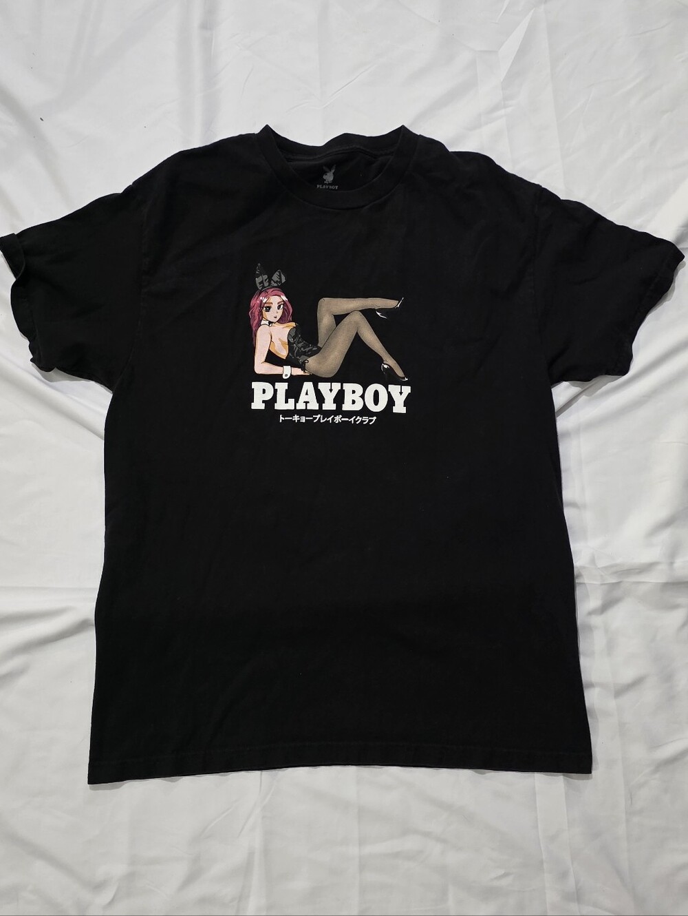 Playboy Pin Up Sexy Girl Graphic T-shirt Men’s Short Sleeve Tee